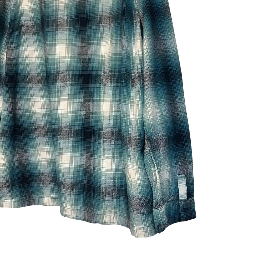 Pendleton Size Xxl 100% Cotton Flannel Plaid Butt… - image 5